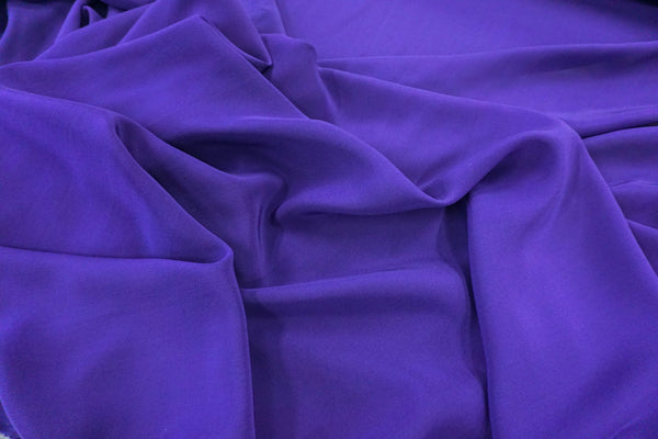 Crepe de Chine, Roberto Cavalli Collection, Indigo Blue