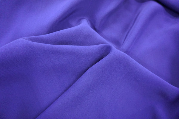 Crepe de Chine, Roberto Cavalli Collection, Indigo Blue