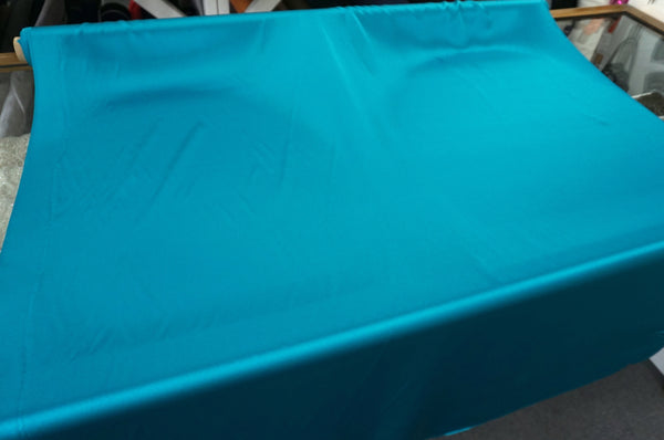 Teal Green Silk Satin