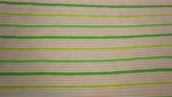 Citrus Stripe Stretch Cotton Italian Shirting