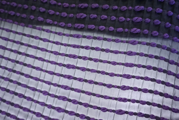 Twice Woven Purple Twist Chiffon