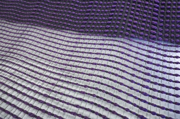 Twice Woven Purple Twist Chiffon