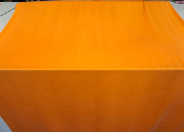 Brushed Silk Satin, Orange Sherbert