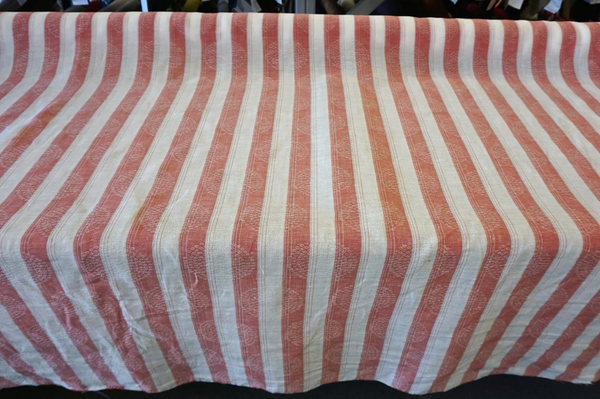 Striped Dobby Jacquard Linen, Red White
