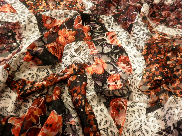 Patchwork Print Devorè, Gypsy Rose