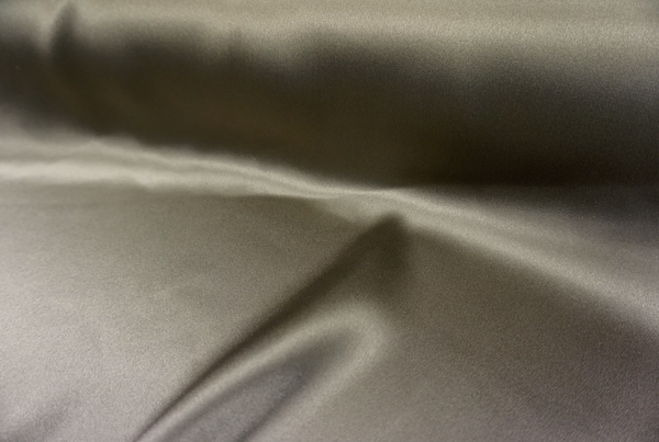 Heavy Silk Satin, Pewter Gold