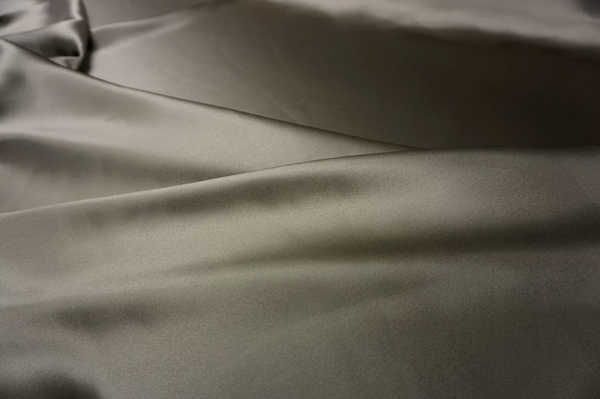 Heavy Silk Satin, Pewter Gold