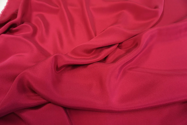 Stretch Silk Faille, Magenta