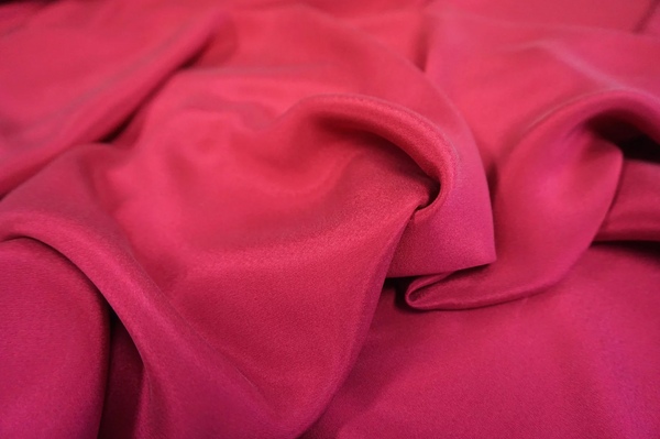 Stretch Silk Faille, Magenta