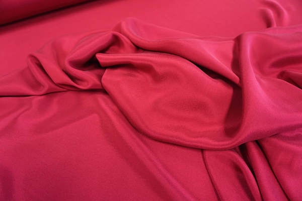 Stretch Silk Faille, Magenta