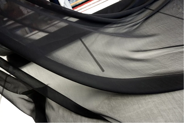 Silk Georgette, Black