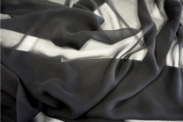 Silk Georgette, Black