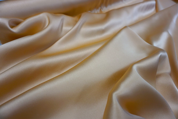 Heavy Double Side Silk Satin, Light Apricot