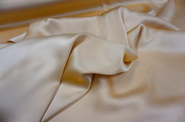 Heavy Double Side Silk Satin, Light Apricot