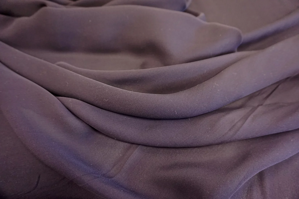 LAST PIECE: 0.95 MT  Double Silk Georgette, Deepest Plum
