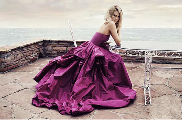 Bright Purple Silk Taffeta