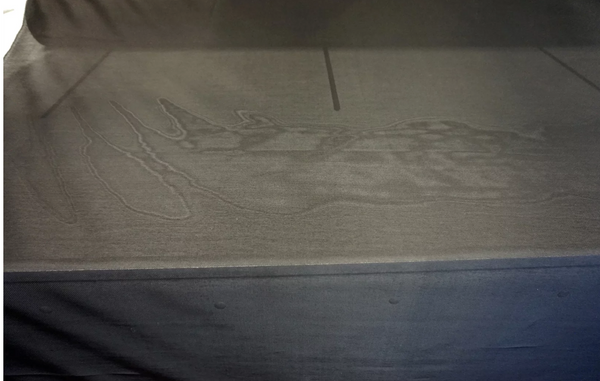 Black Twill Satin Organza