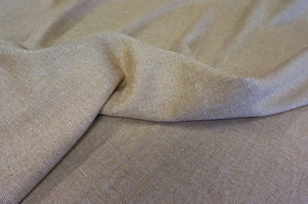 Cotton Linen Tan Chambray