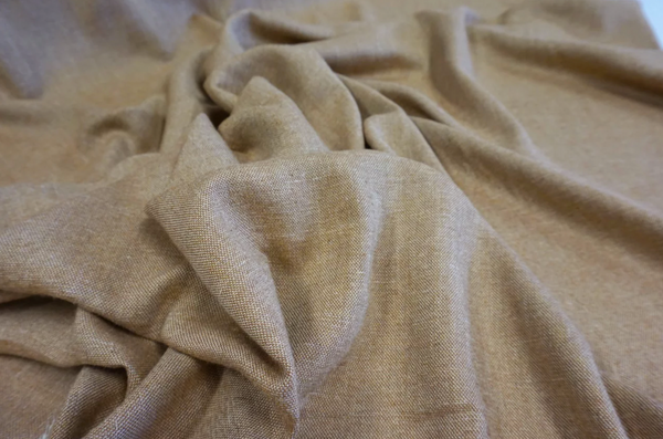 Cotton Linen Tan Chambray