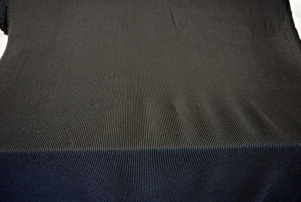 Pure Silk Stretch Jacquard Black