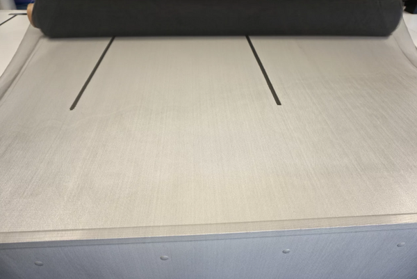 Dark Grey Silk Tulle Netting