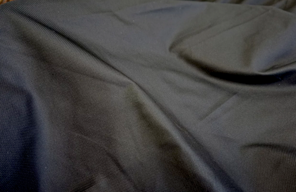 Italian Soft Silk Pique, Black