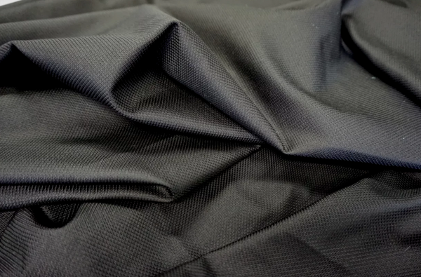 Italian Soft Silk Pique, Black