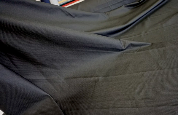 Italian Soft Silk Pique, Black