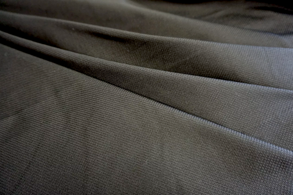 Italian Soft Silk Pique, Black