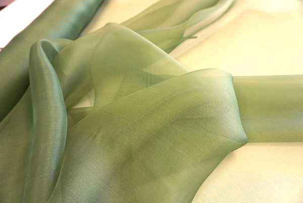 Silk Gauze Organza Pistachio Green