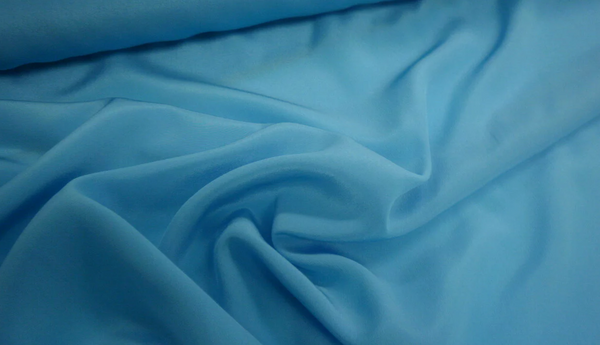 Crepe de Chine Turquoise Blue
