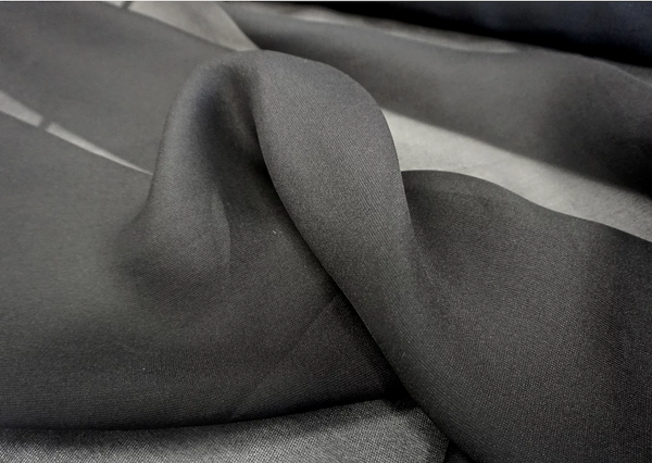 Italian Silk Mesh Organza Black