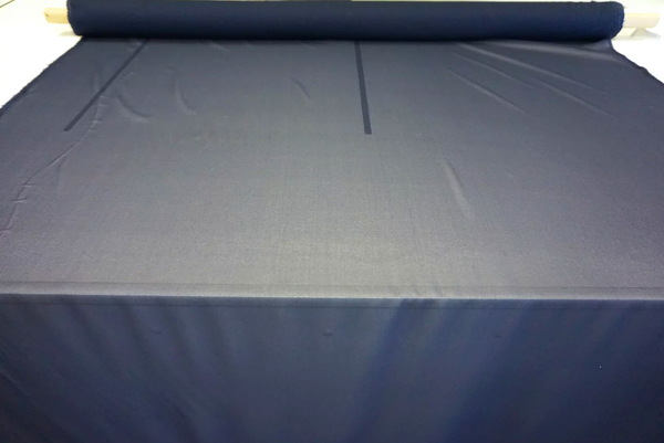 Navy Stretch Silk Georgette