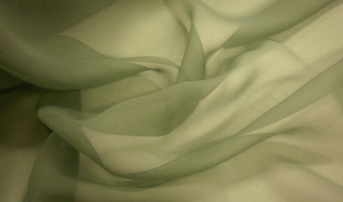 Green chiffon material hotsell