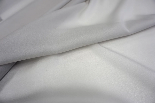 Light Grey Stretch Silk Georgette