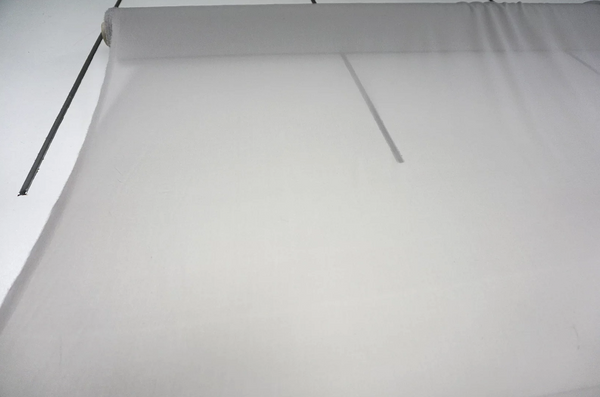 Light Grey Stretch Silk Georgette