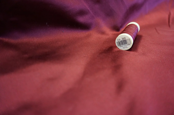 Burgundy Heavy Duchesse Satin