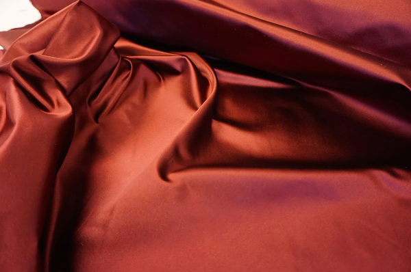 Burgundy Heavy Duchesse Satin