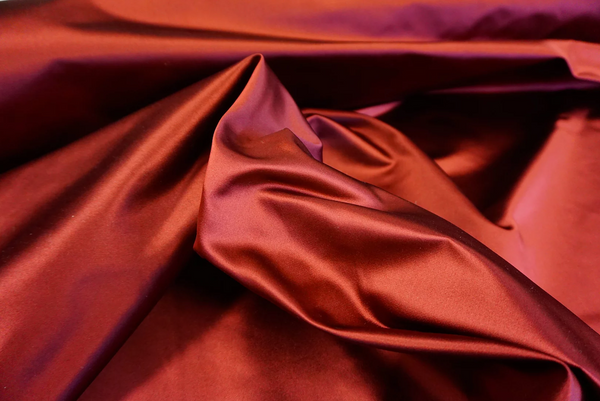 Burgundy Heavy Duchesse Satin