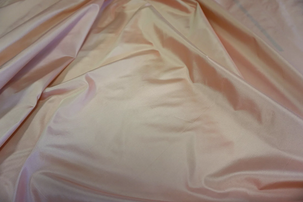 Shot Silk Taffeta, Apricot Pink