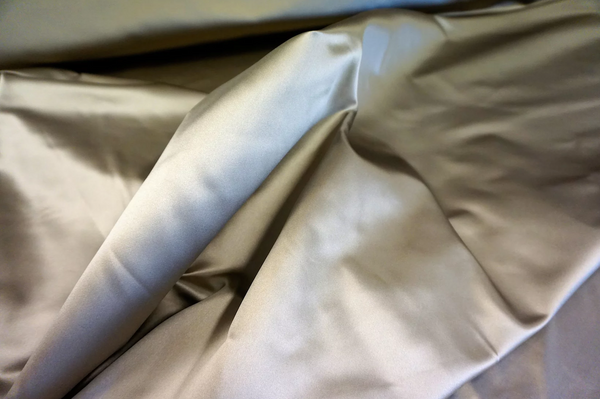 Oyster Gold Heavy Duchesse Silk Satin
