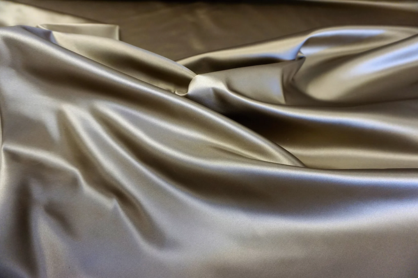 Oyster Gold Heavy Duchesse Silk Satin
