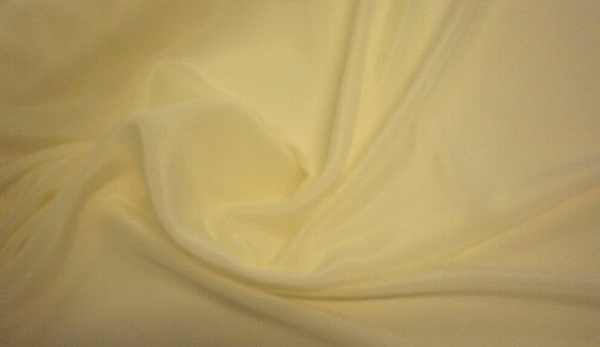 Crepe de Chine Pale Butter Yellow