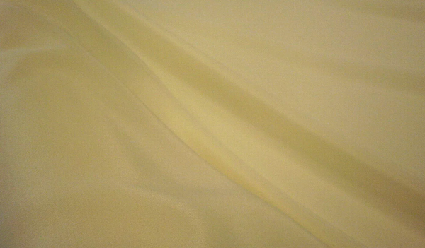 Crepe de Chine Pale Butter Yellow