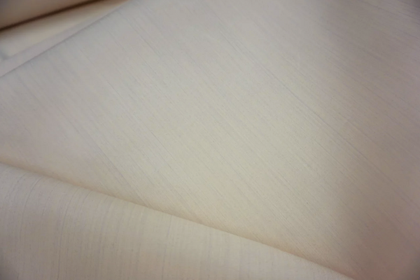 Stiff Silk Twill, Light Apricot & Grey Specks