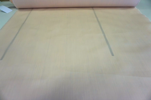 Stiff Silk Twill, Light Apricot & Grey Specks