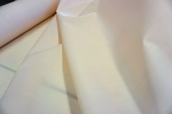 Stiff Silk Twill, Light Apricot & Grey Specks