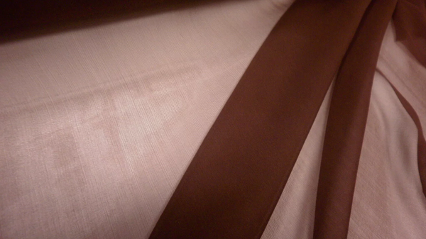 Chocolate Brown Silk Chiffon