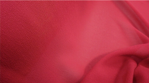 Silk Georgette, Raspberry Red
