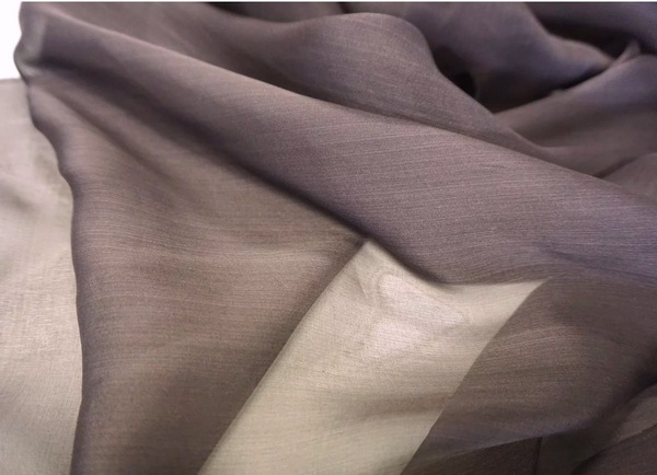 Plain Silk Chiffon, Mocha